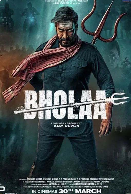 Bholaa action movie poster available on Vocotv IPTV