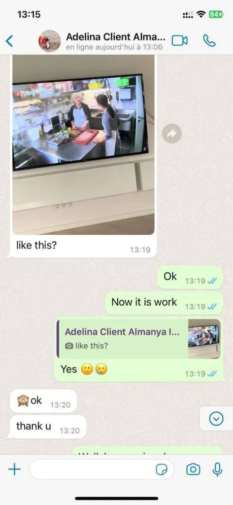WhatsApp customer support experience screenshot 4
